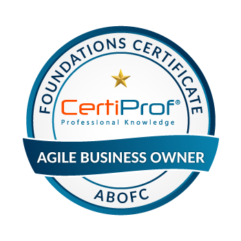 Insignia de certificación Agile Business Owner Foundations Certificate