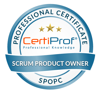 Insignia de certificación Scrum Product Owner Professional Certificate